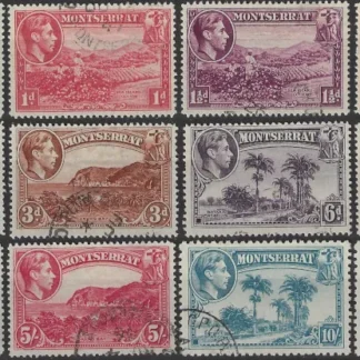 Pictorials, Monserrat 1938, ½d  - £1, SG  101-12
