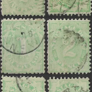 Postage Due NSW 1906-8, ½d-6d, SG D45-50 (ex. D48, In. 46w)