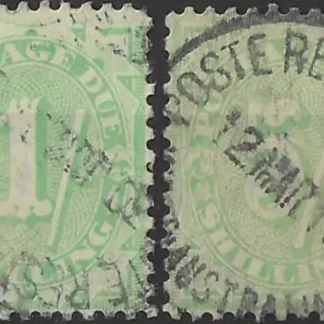 Postage Due, New South Wales 1908-09, 1/- &5/-, SG D58-9