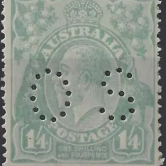 KGV, Australia 1918-23, 1/-4d Single WMK, SG 075