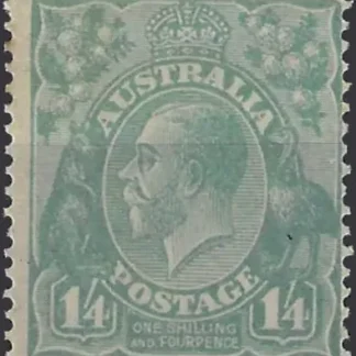 KGV, Australia 1929, 1/-4d Small Multi. Perf. 14 WMK, SG 93