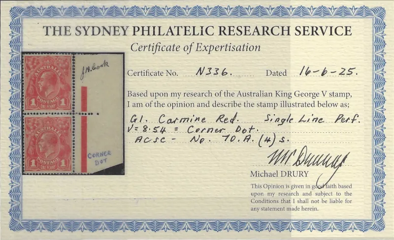 King George V, Australia 1914-16, 1d, ACSC 70A(4)s - Image 2