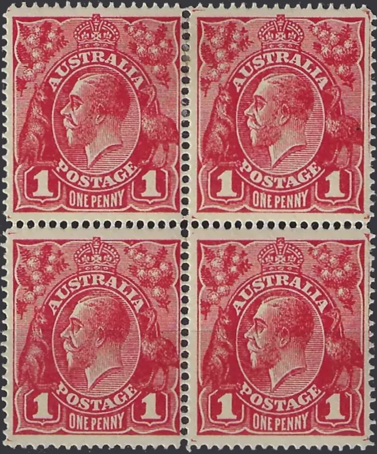 King George V, Australia 1916, 1d, ACSC 70B