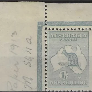 Kangaroo, Australia 1913, 1/- 1st WMK, , ACSC 30E