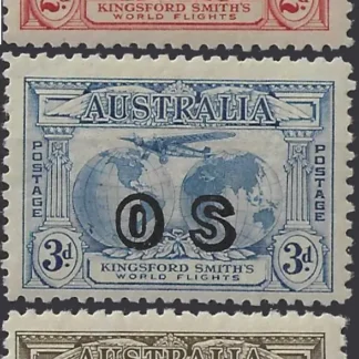 Kingsford Smith Australia 1931, 2d-6d, SG 0123-4 & 0133,
