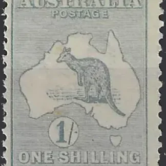 Kangaroo, Australia 1913, 1/- 1st WMK, ACSC 30E