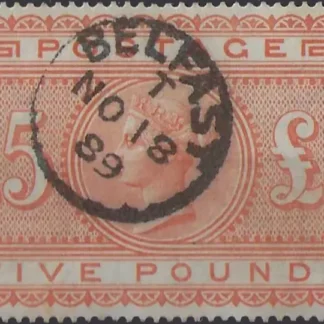 Queen Victoria, Great Britain 1867, £5, SG 137