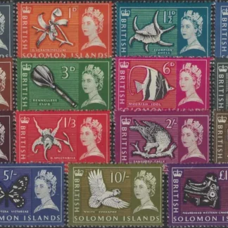 QE II, Solomon Islands 1965, ½d - £1, SG 112-126