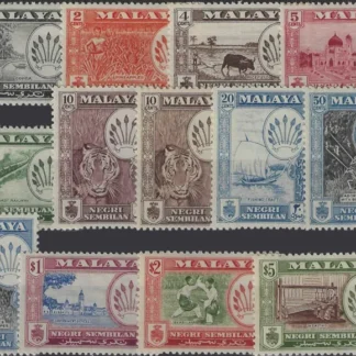 Pictorials, Negri Sembilan 1956-63, 1c - $5, SG 68-79