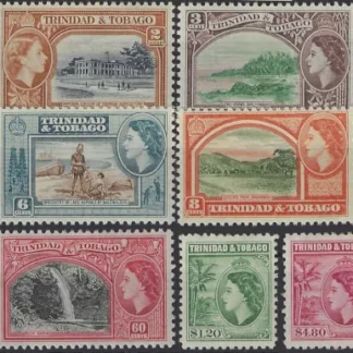 QE II, Trinidad and Tobago 1953-59, 1c - $4.80, SG 267 - 78