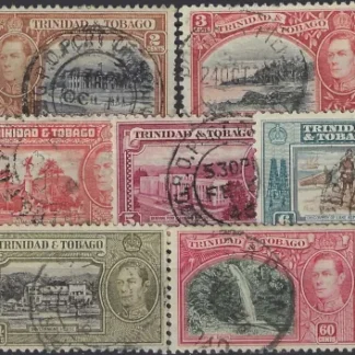 KEVI, Trinidad and Tobago 1938, 1c - $4.80, SG 246 - 56