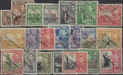 Kind Edward VII, Malta 1948, 1f -10/-, SG 234-48
