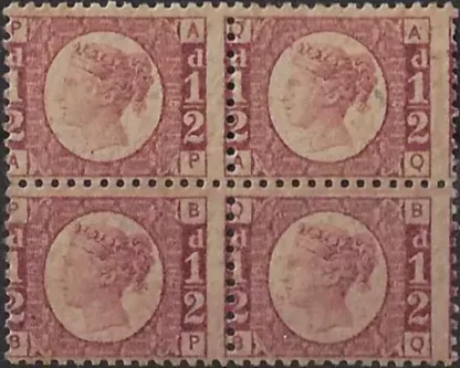 Queen Victoria, Great Britain 1870 - 09, ½d, SG 49