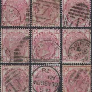 Queen Victoria, GB 1873 - 79, 3d Spray WMK, SG 144