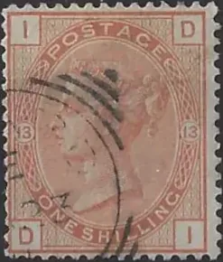Queen Victoria, Great Britain 1880, 1/-, SG 151