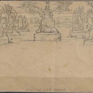 Mulready, Great Britain 1840, 1d, SG ME2