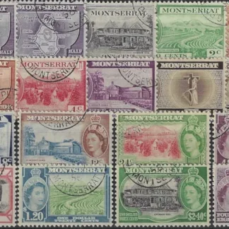 QE II, Montserrat 1953 - 62, ½c - $4.80, SG 136 - 49