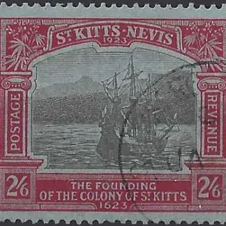 Tercentenary Of Colony, St Kitts-Nevis 1923, 2/6, SG 57