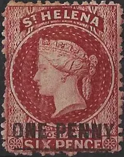 Queen Victoria, St Helena 1864 - 80, 1d, SG 6