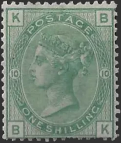 Queen Victoria, Great Britain 1874, 1/- WMK Spray, SG 150