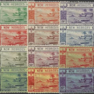 Pictorials, New Hebrides Islands 1938, 5c - 10Fr, SG 52-63