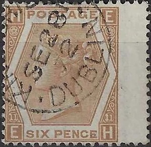 Queen Victoria, Great Britain 1872, 6d, SG 122a