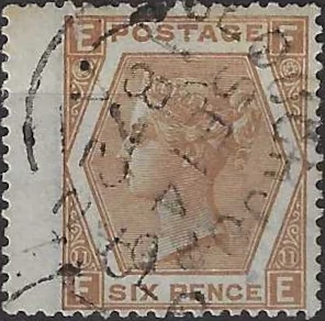 Queen Victoria, Great Britain 1872, 6d, SG 122a