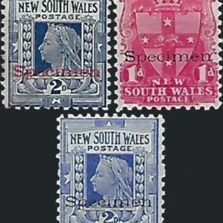Defintives, New South Wales 1899, 1d - 2d, SG 288s - 294s