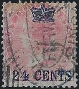Queen Victoria, Straits Settlements 1867, 8 anna, SG  8
