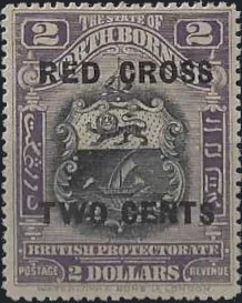 British Protectorate, North Borneo 1918, $2, SG  232