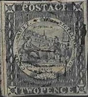 Sydney View, New South Wales 1850, 2d, SG 16
