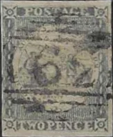 Sydney View, New South Wales 1850, 2d, SG 25