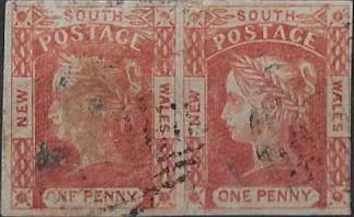 Queen Victoria, New South Wales 1852, 2d, SG 50 & 50b