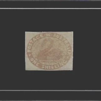 Swan, Western Australia 1855, 1/-, SG 3c, ASC 6
