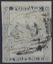 Sydney View, New South Wales 1850, 2d, SG30a