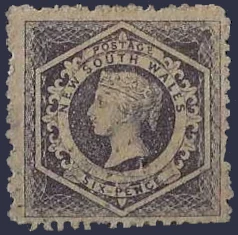 Queen Victoria, New South Wales 1860, 6d, SG148