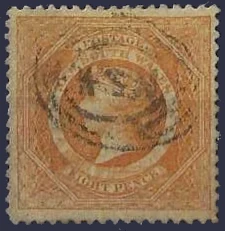 Queen Victoria, New South Wales 1860, 8d, SG150