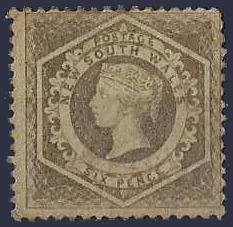 Queen Victoria, New South Wales 1860, 6d, SG145