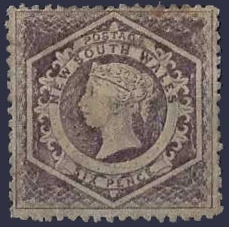 Queen Victoria, New South Wales 1864, 6d, SG165