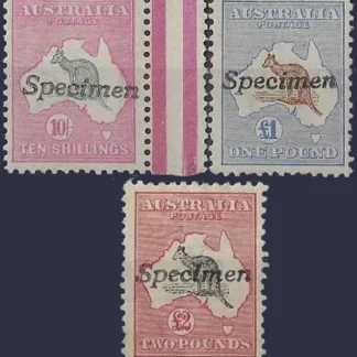 Kangaroos, Australia 1913, 10/- £2, SG14 - 16s