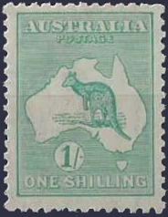 Kangaroos, Australia 1920, 1/- 3rd WMK, SG40b