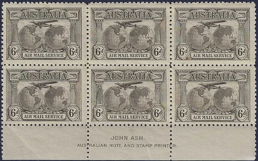 Air Mail Service, Australia 1931, 6d, SG139, ASC 138