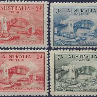 Sydney Harbour Bridge, Australia 1932, 2d - 5/-, SG141-3