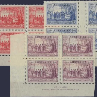 150th Anniversary of New South Wales 1937, 2d-9d, SG193 - 5