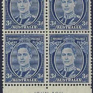 King George VI, Australia 1940, 3d, SG186, ASC 189
