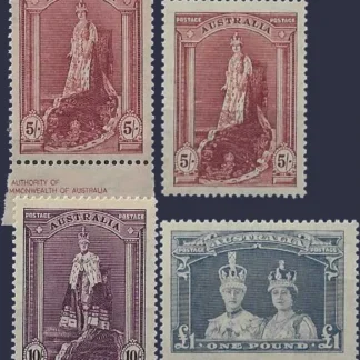 Thin Robes, Australia 1948, 5/- - £1, SG176a - 8d