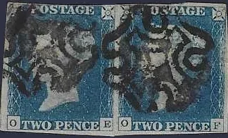 Queen Victoria, Great Britain 1840, 2d, SG5,