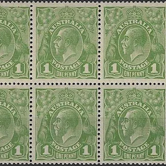 KGV, Australia 1928, 1d Small Multi. P.13½ WMK, SG 95 - 95b