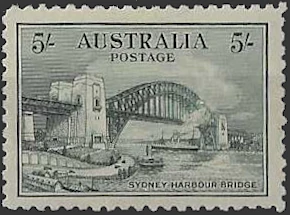 Sydney Harbour Bridge, Australia 1932, 5/-, SG 143, ASC 145