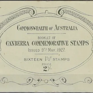 Canberra Commemoratives, New South Wales 1927, 2/-, SG SB22